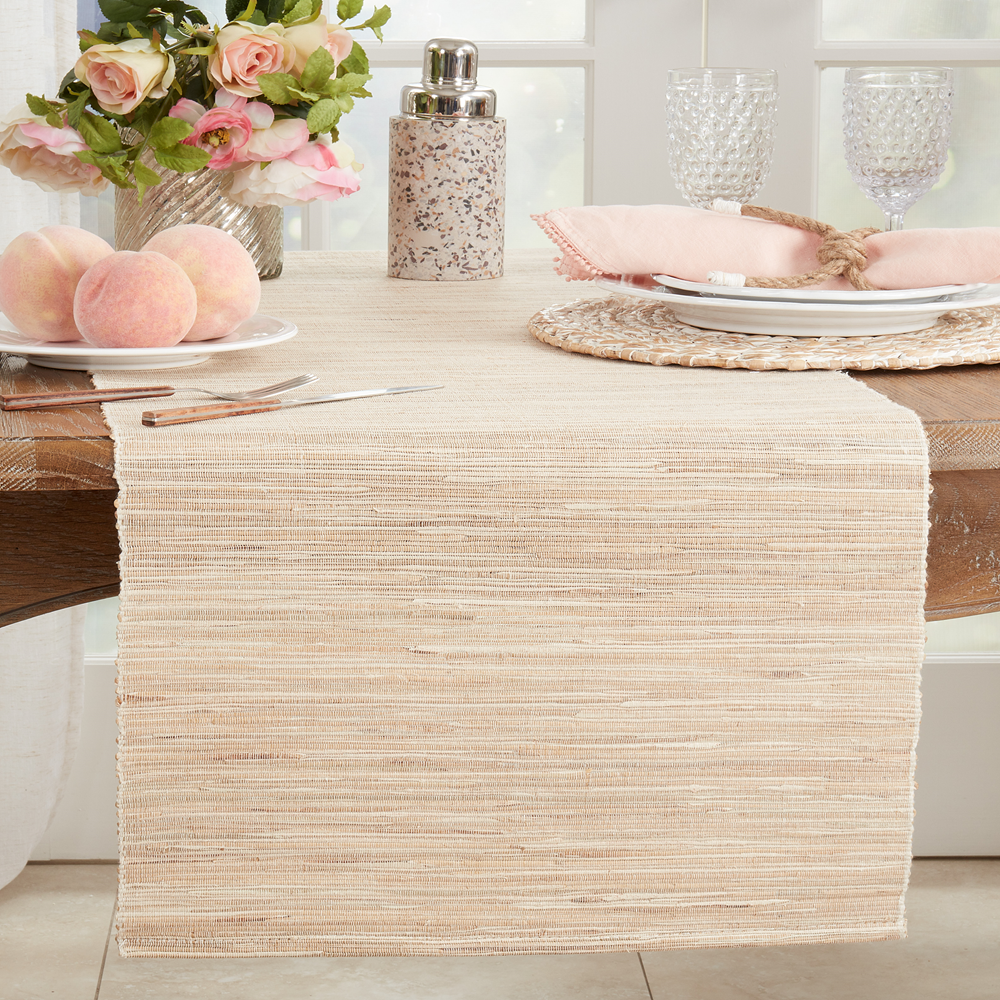 221 - Natural Woven Hyacinth 18x72 Inch Table Runner