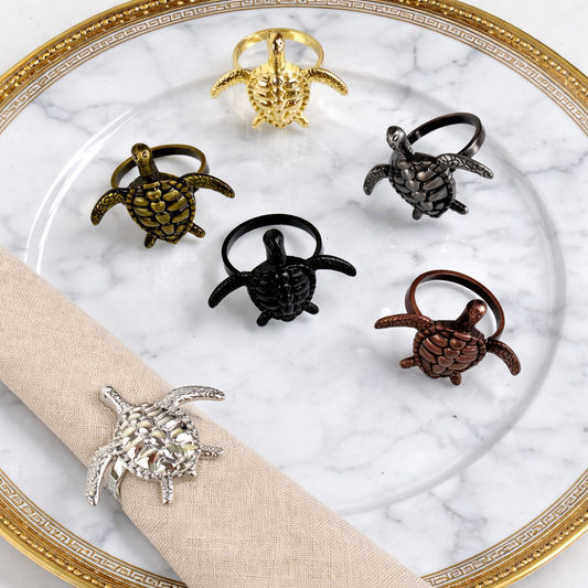Sea Turtle Metal Napkin Ring Holder