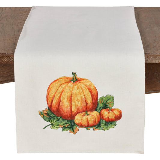 1226 - Harvest Pumpkin Thanksgiving 16"X72" Table Runner