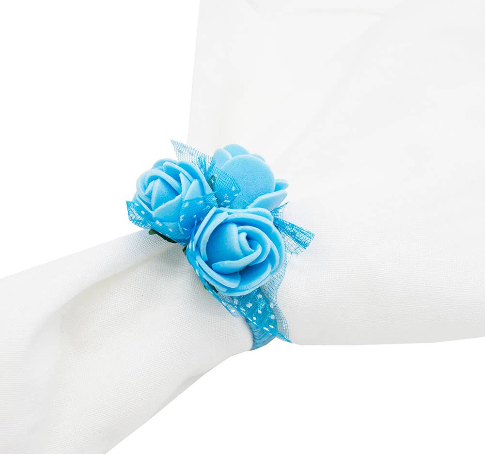NR0047 - Blue Rose Napkin Ring