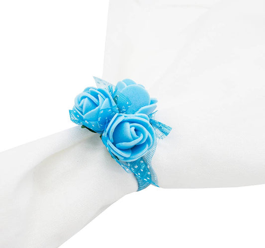 NR0047 - Blue Rose Napkin Ring