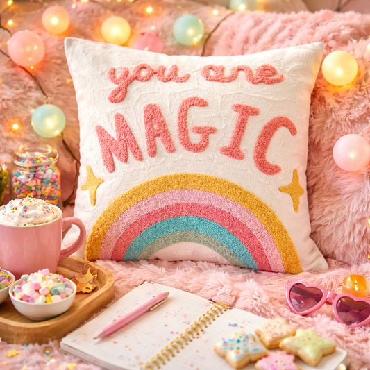 PLW0147 - "you are MAGIC" Cotton 17" Throw Pillow