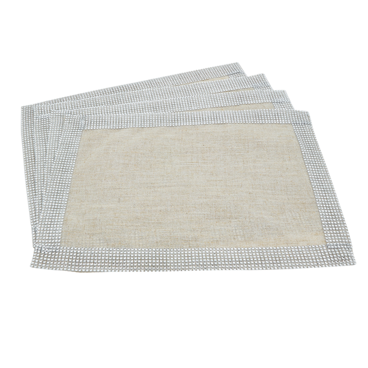 315 - Silver Elegant Studded 14"x20" Placemat