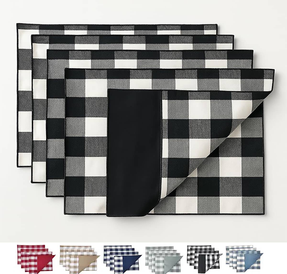 Handmade Buffalo Check Double-Layer 14"X20" Placemat