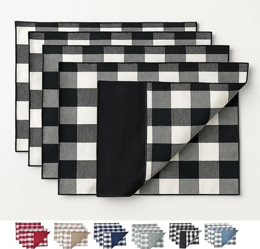 Handmade Buffalo Check Double-Layer 14"X20" Placemat