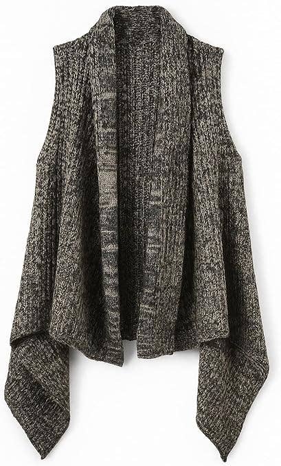 Black-White Two Tone Hand Knitted Vest