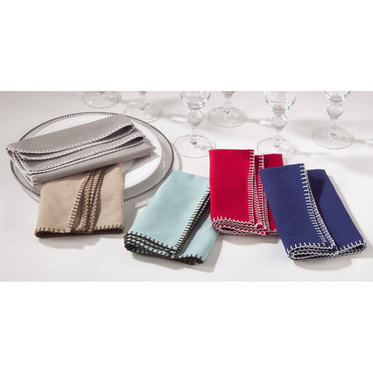 793 - Whip Stitched Cotton 20" Cloth Napkin