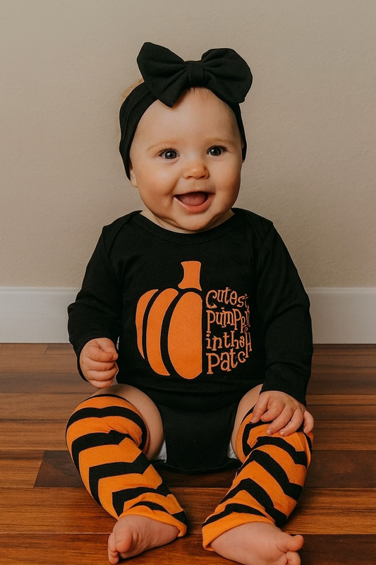 Cutest Pumpkin in the Patch! 4-Piece Baby Costume Set