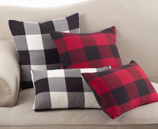 9025P - Buffalo Plaid Cotton Decorative Throw Pillow