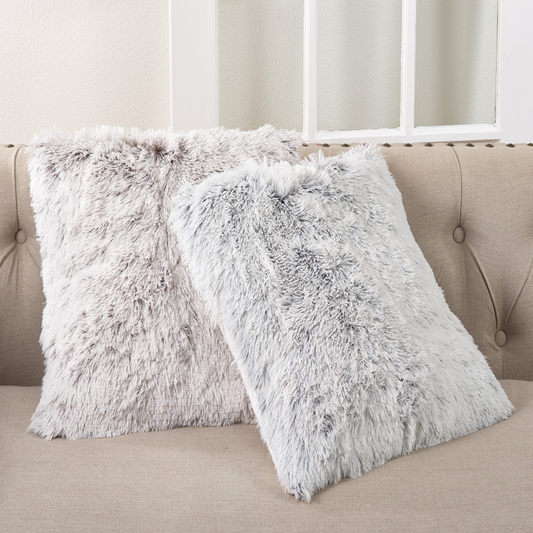 1593 - Ultra Sofa Faux Fur 18" Down Filled Throw Pillow