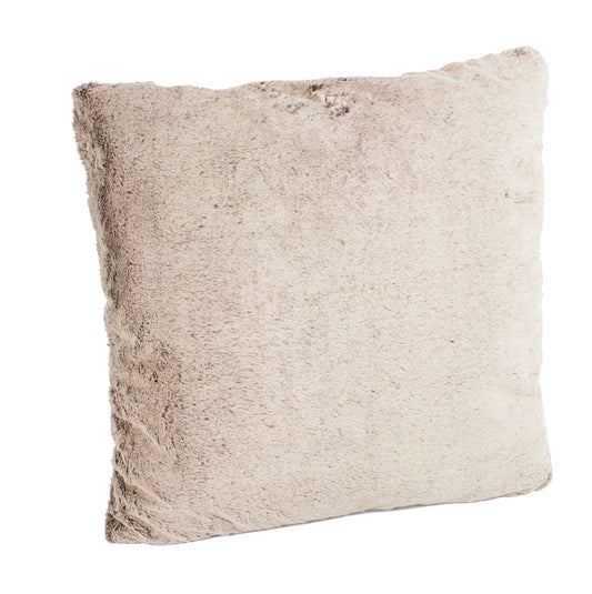 TH233 - Natural Faux Fur 18" Decorative Throw Pillow