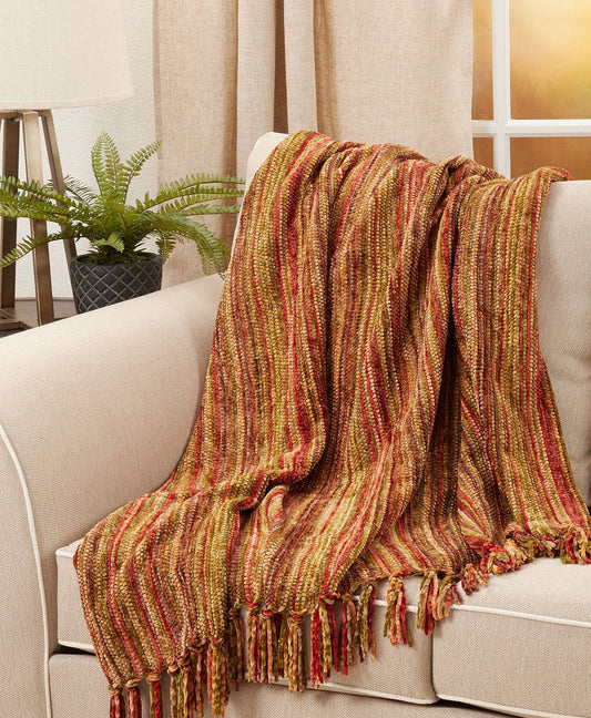TH112 - Multicolor Chenille 50x60 Inch Throw Blanket