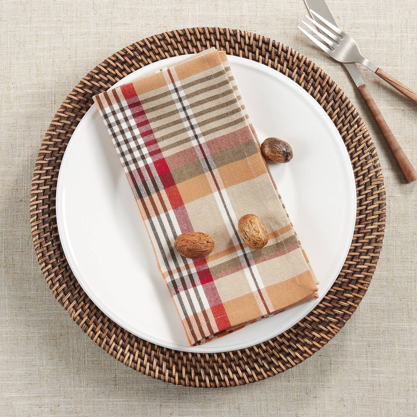 572 - Balmoral Plaid Cotton 20" Dinner Napkin