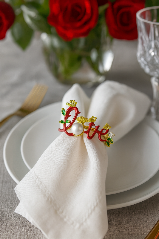 NR0092 - Enamel Love Napkin Ring