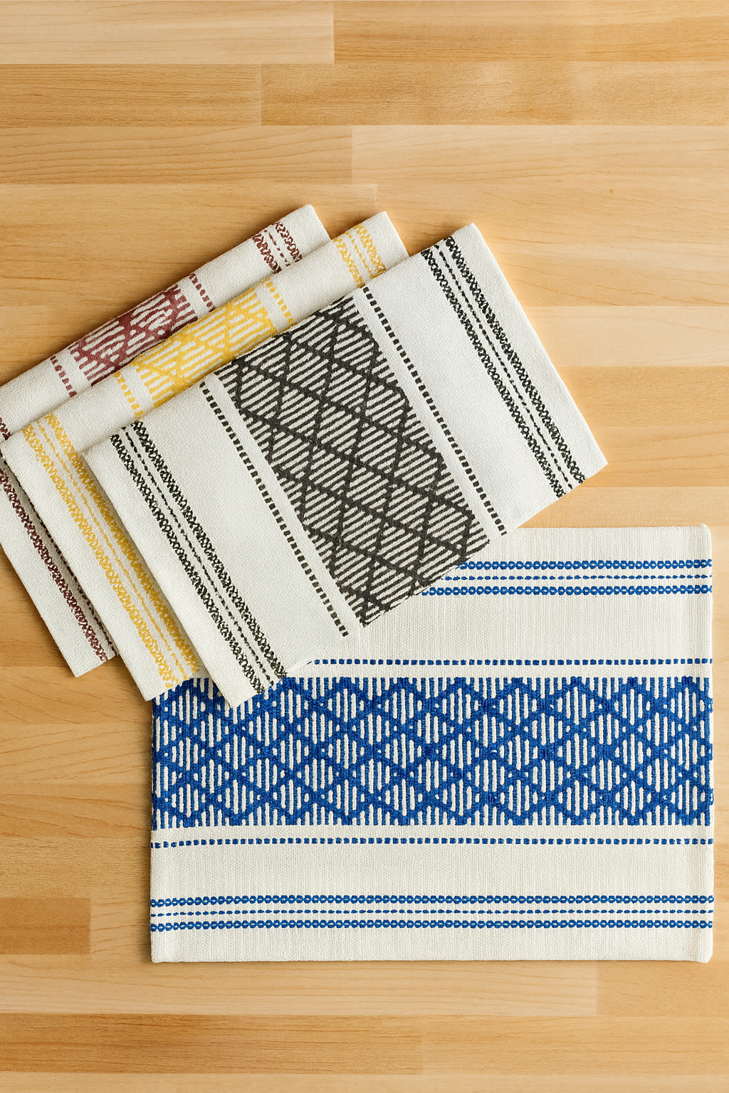 Diamond Stitch Cotton Blend 14x19 Inch Placemat