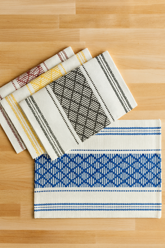 Diamond Stitch Cotton Blend 14x19 Inch Placemat
